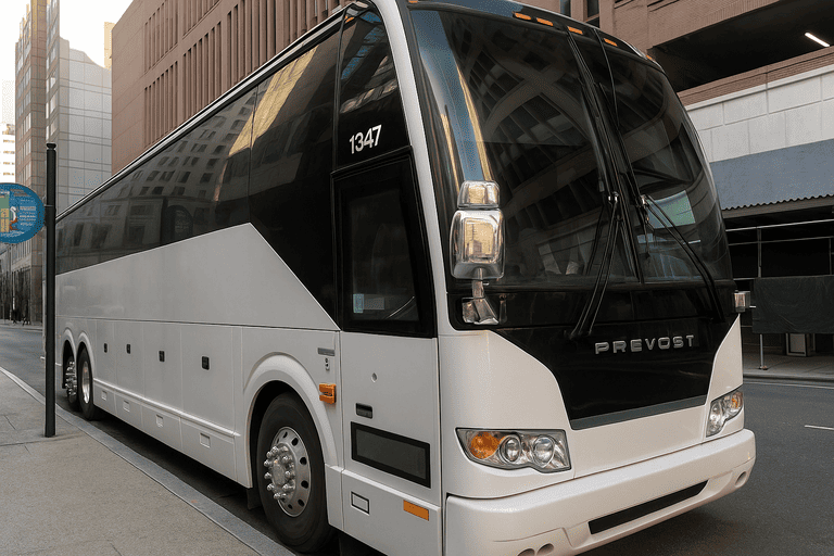 a Arlington Heights Coach Bus Service coach bus